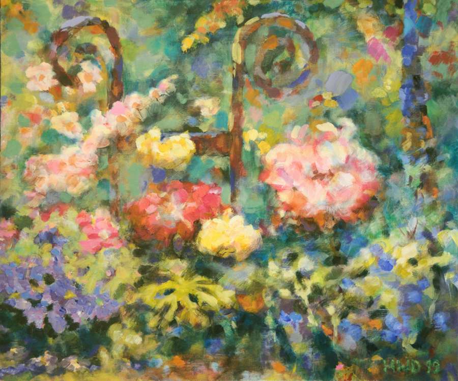 Malerei Träumerei Blumen Garten