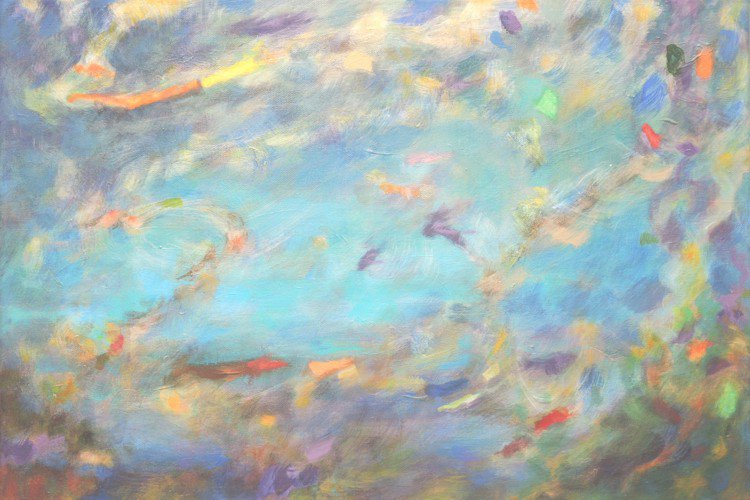 Malerei Wind Luft Farben abstrakt
